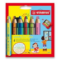 Stabilo Pastelka Woody 3 in 1 Duo 6 farieb