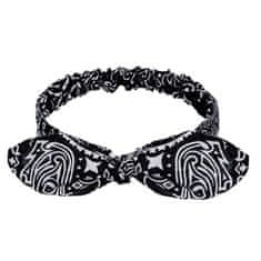 Northix Bandana gumičky do vlasov - čierna 