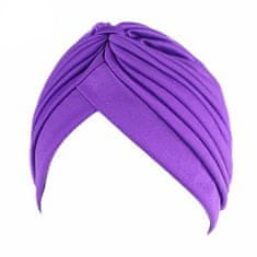 Northix Turban - dámsky - fialový 