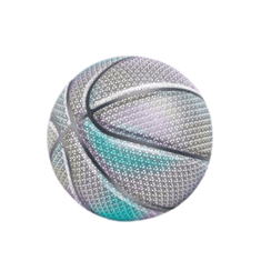 SOLFIT® Jedinečná holografická basketbalová lopta na vnútorné a vonkajšie hry (priemer 24,6 cm) | FLASHBALL