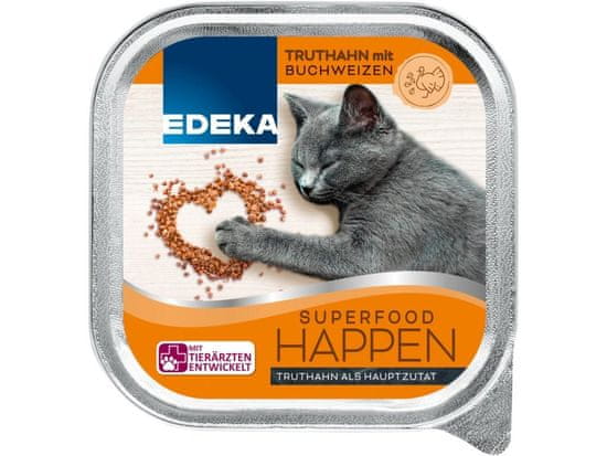 Edeka Superfood kúsky s morčacím a pohánkou 100 g