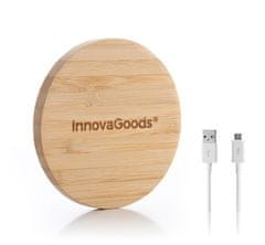 InnovaGoods Bambusová bezdrôtová nabíjačka 3115 pre Android a IOS