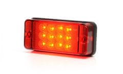 AUTOLAMP Svetlo hmlové LED 12V/24V červené sklo W83D