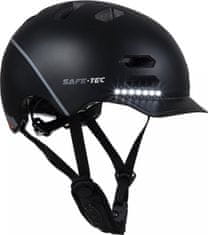 4DAVE SAFE-TEC Múdra Bluetooth helma/ SK8 Black L