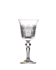 Bohemia Crystal Brúsené poháre na biele víno Laura 12116/57001/170ml (set po 6 ks)