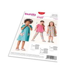 Burda Strih Burda 9438 - Detské jednoduché šaty