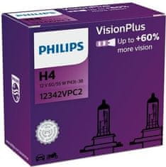 Philips Žiarovka 12V H4 60/55W P43T VisonPlus - bal. 2ks-35% zľava z bežnej ceny