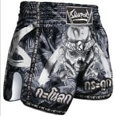 Fairtex 8 WEAPONS Muay Thai šortky Bone Island - čierne