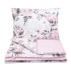 Inny Detská posteľná bielizeň 120x90 Ružové kvety - KPP-120-Z2-PF-B