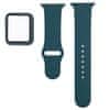 Silicone remienok s puzdrom na Apple Watch 38mm, dark green