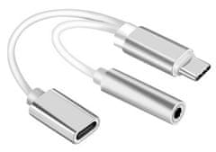 Kaxl USB adaptér USB-C, jack 3,5mm, 13cm KAXL