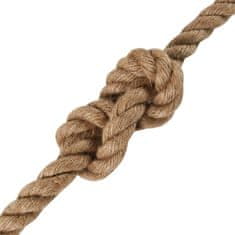 Vidaxl Jutové lano 10 m dlhé 50 mm hrubé