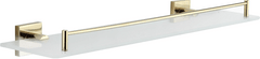 Mexen Sklenená polička so zlatými prvkami RUFO