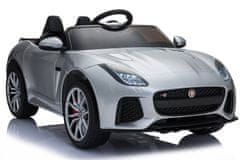 Lean-toys Jaguar F-Type batérie Auto strieborná farba