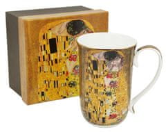Home Elements  Porcelánový hrnček 400 ml, Klimt, Bozk zlatý