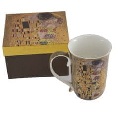 Home Elements  Porcelánový hrnček 400 ml, Klimt, Bozk zlatý