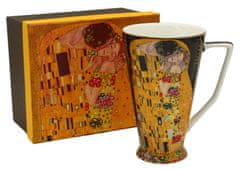 Home Elements  Porcelánový hrnček 500 ml, Klimt, Bozk čierny