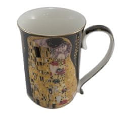 Home Elements  Porcelánový hrnček 400 ml, Klimt, Bozk tmavý