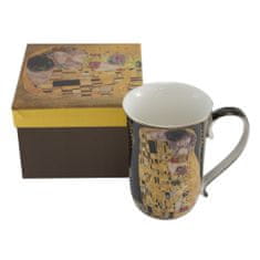 Home Elements  Porcelánový hrnček 400 ml, Klimt, Bozk tmavý