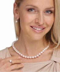 JwL Luxury Pearls Nežný strieborný prsteň s pravou bielou perlou JL0677 (Obvod 54 mm)