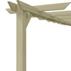 Vidaxl Záhradná pergola, impregnovaná borovica 360x200x60 cm