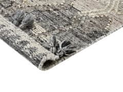 Beliani Vlnený kelímový koberec 160 x 230 cm sivý ARATASHEN