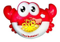 Lean-toys Mydlové bubliny Stroj Crab Red