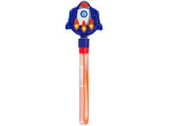 Lean-toys Mydlové bubliny Rocket Blue 30 cm Flapper