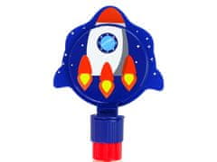 Lean-toys Mydlové bubliny Rocket Blue 30 cm Flapper