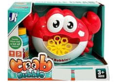 Lean-toys Mydlové bubliny Stroj Crab Red