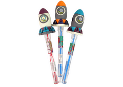 Lean-toys Mydlové bubliny Kozmonautská raketa 38 cm 4 farby