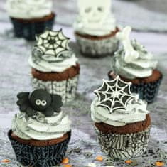 Decora Košíček na muffiny Halloween pavučiny 36 ks 5 x 3 cm