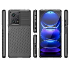 IZMAEL Carbon Shield TPU puzdro pre Xiaomi Redmi Note 12 Pro+ - Čierna KP26532