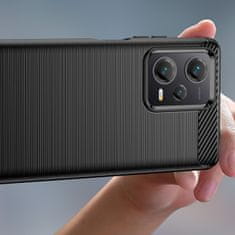 IZMAEL Puzdro Carbon Bush TPU pre Xiaomi Redmi Note 12 Pro+ - Čierna KP26520