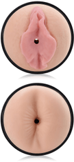 XSARA Oboustranný masturbátor v tubě - úzký anus a růžovoučká vagína - 75670076