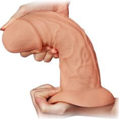 XSARA Obrovské dildo 6,6cm průměr zahnutý penis xxxl se silnou přísavkou - 78197318