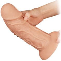 XSARA Obrovské dildo 6,6cm průměr zahnutý penis xxxl se silnou přísavkou - 78197318