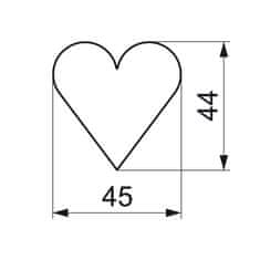Smolík Vykrajovačka srdce 4,5 cm