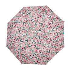 Perletti Dámsky skladací dáždnik Peonie / ružový, 26304