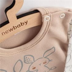 NEW BABY Dojčenské bavlnené body s dlhým rukávom New Baby Rabbit friends 68 (4-6m)