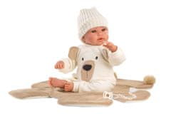 Llorens 63645 NEW BORN - realistická bábika bábätko so zvukmi a mäkkým látkovým telom - 36 cm