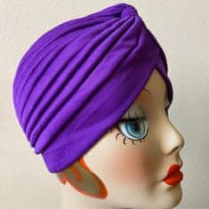 Northix Turban - dámsky - fialový 