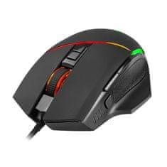 Northix Optická počítačová myš - USB - 1000–6400 DPI - RGB svetlo 