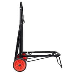Northix Prepravný vozík - skladací - čierny 