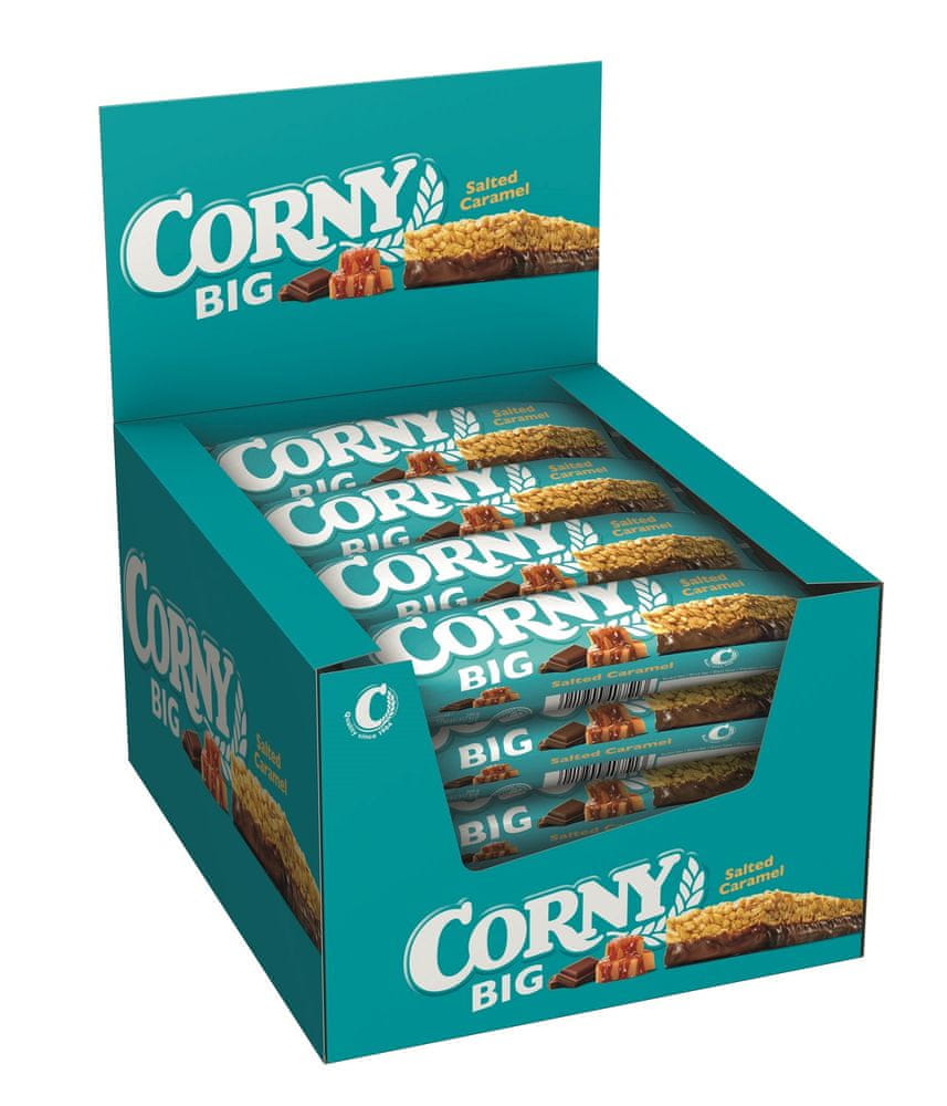 CORNY BIG cereálna tyčinka slaný karamel 24 x 40 g