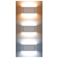 Solight LED vonkajšie nástenné osvetlenie Modena, 12W, 680lm, 120°, biela, WO800-W