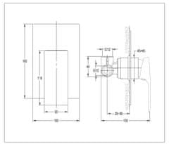 Samplus B85-307 Podomietková sprchová batéria