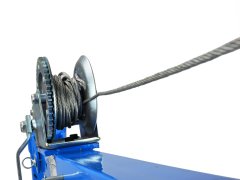 GEKO Dielenský žeriav hydraulický 450 kg, s navijakom, otočný skladací