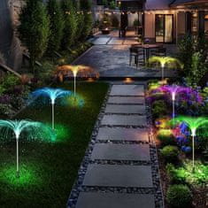 HOME & MARKER® Dekoratívne solárne vonkajšie osvetlenie so systémom RGB v 7 farbách (65 x 35 cm) | LUMIPALM