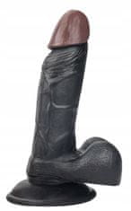 Xcock Realistické hrubé dildo čierny penis s prísavkou